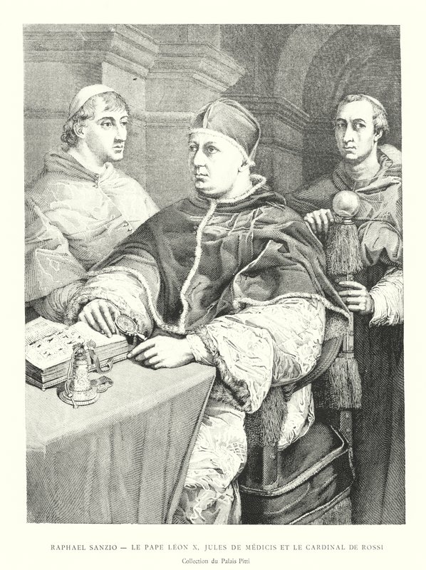 Raffaello Sanzio, Papa Leone X, Giulio de