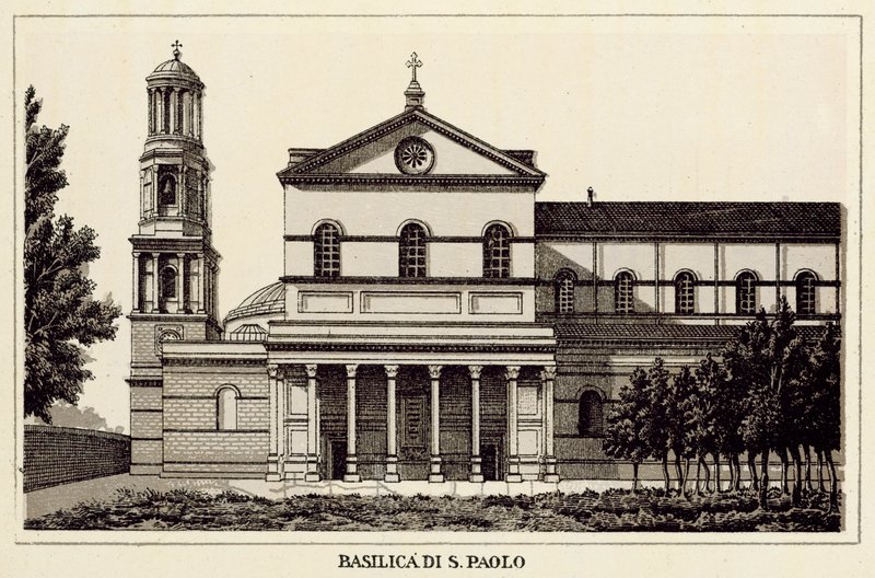 Roma: Basilica di San Paolo da Italian School