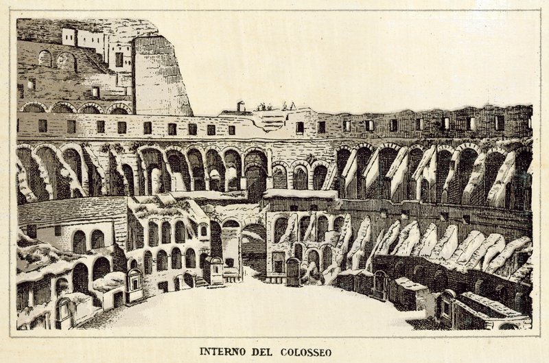 Roma: Interno del Colosseo da Italian School
