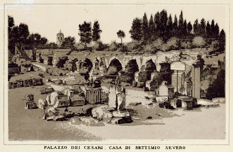 Roma: Palazzo dei Cesari, Casa di Settimio Severo da Italian School