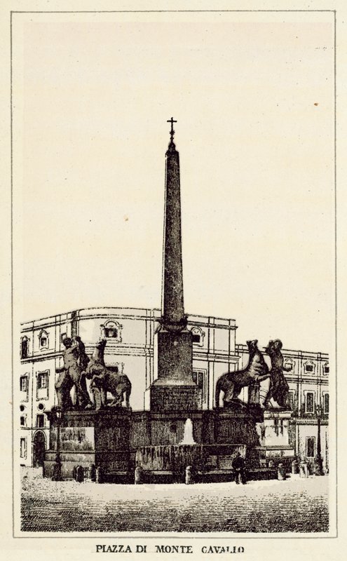 Roma: Piazza di Monte Cavallo da Italian School