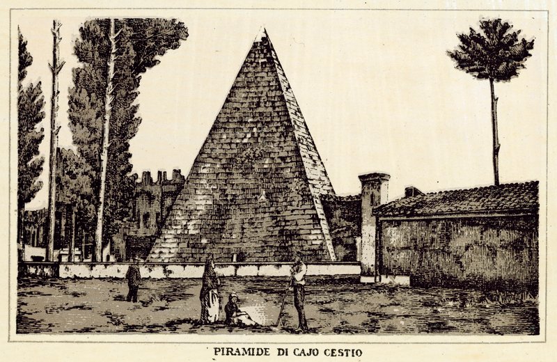 Roma: Piramide di Caio Cestio da Italian School