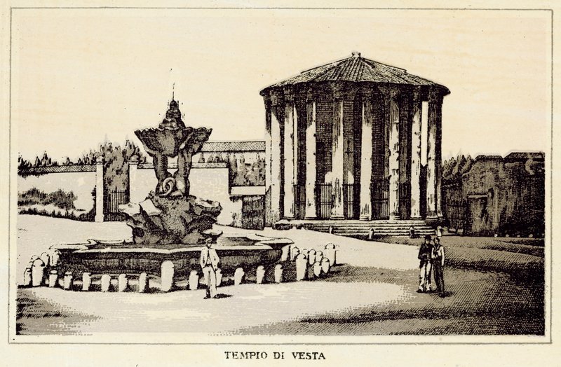 Roma: Tempio di Vesta da Italian School