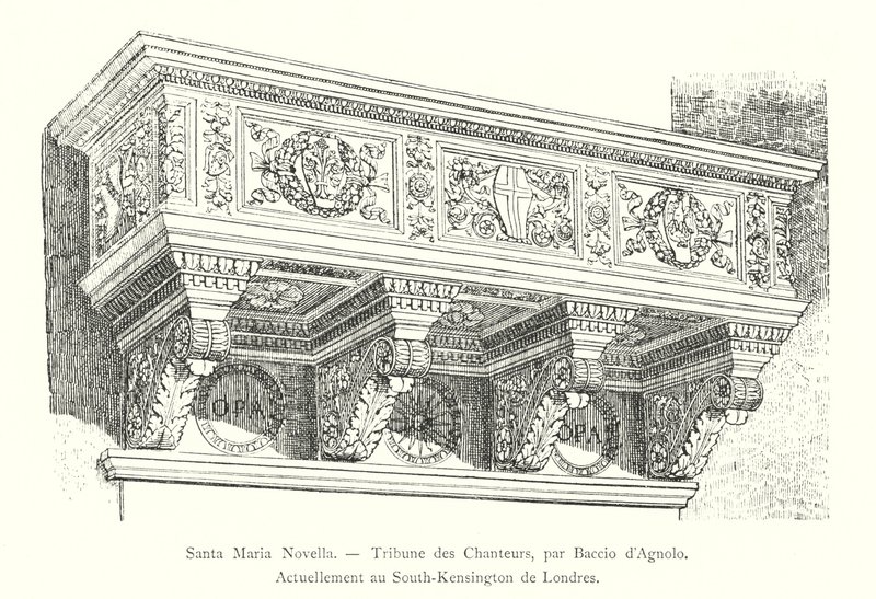 Santa Maria Novella, Tribuna dei Cantori, di Baccio d