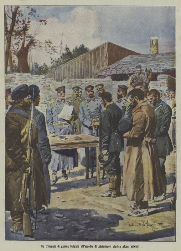 Soldati giudicati da un tribunale militare bulgaro durante l