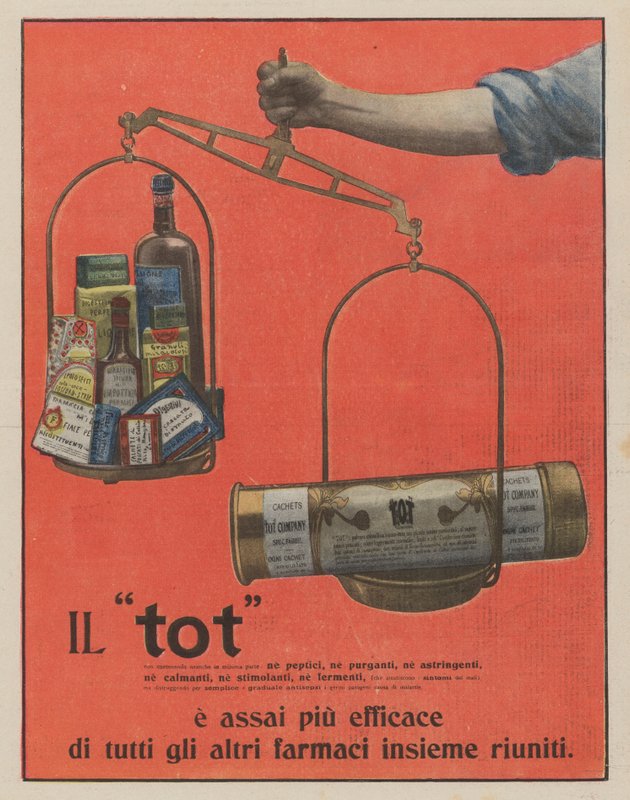 Tot (litografia a colori) da Italian School