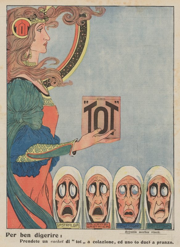 Tot (litografia a colori) da Italian School