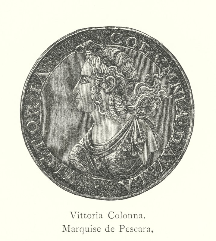 Vittoria Colonna, marchesa di Pescara da Italian School