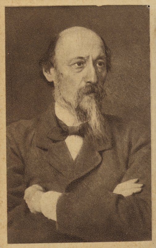 Nikolay Nekrasov, poeta russo da Ivan Nikolaevich Kramskoy