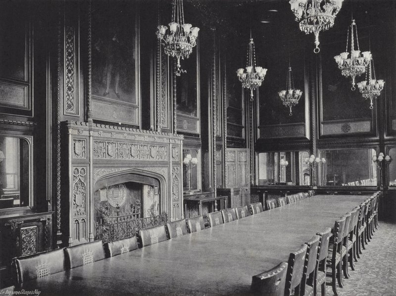 La sala da pranzo del Presidente da J. Benjamin Stone