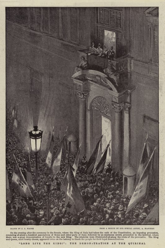 Lunga vita al re!, la dimostrazione al Quirinale da J. J. Waugh