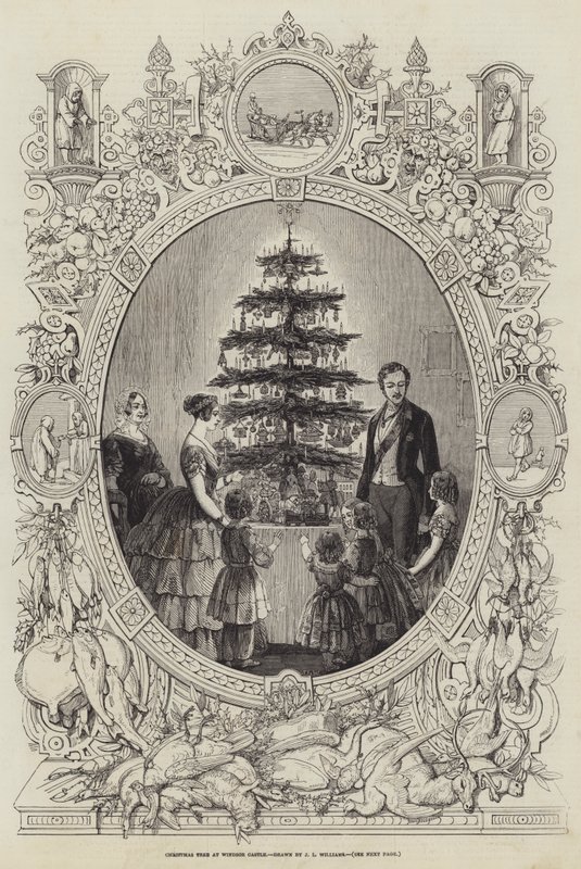 Albero di Natale al Castello di Windsor da J.L. Williams