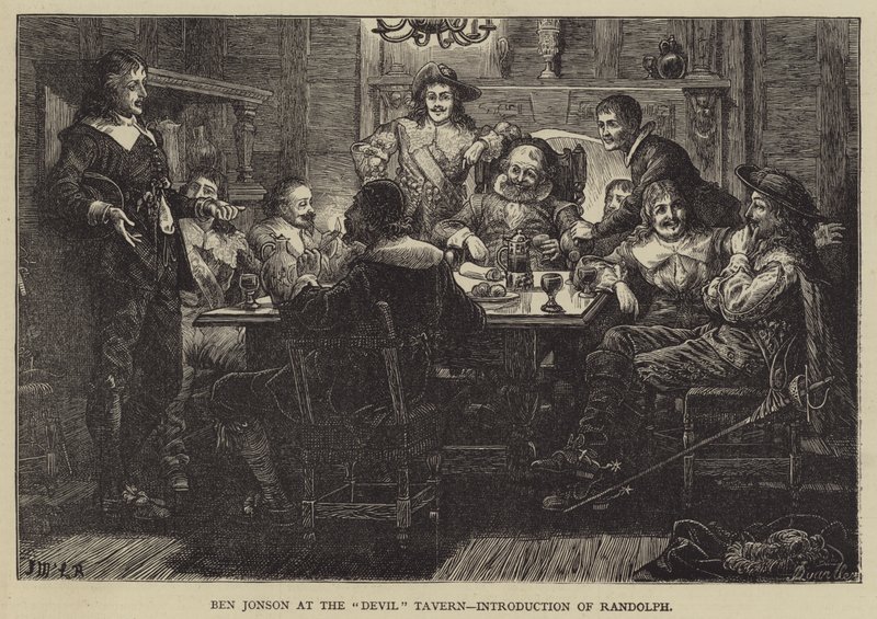 Ben Jonson al Devil Tavern, introduzione di Randolph da J.M.L. Ralston