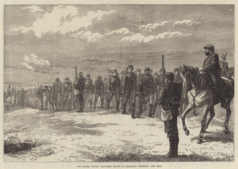 La revisione volontaria del lunedì di Pasqua a Brighton, dispiegandosi in linea da J.M.L. Ralston