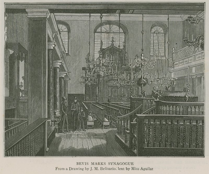 Sinagoga di Bevis Marks da J.M. Belisario