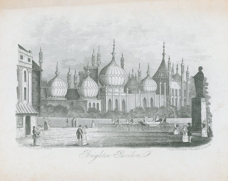 Vista generale del Padiglione di Brighton da J.T. Wood