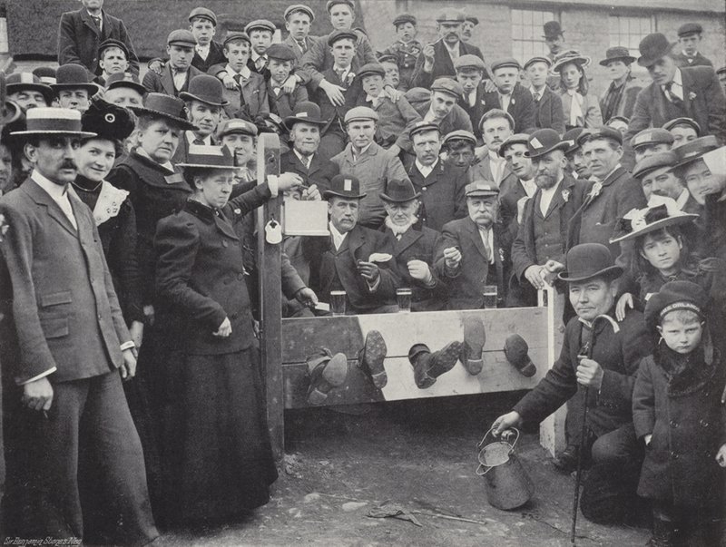 Fiera del palo di Corby, nelle scorte da J. Benjamin Stone