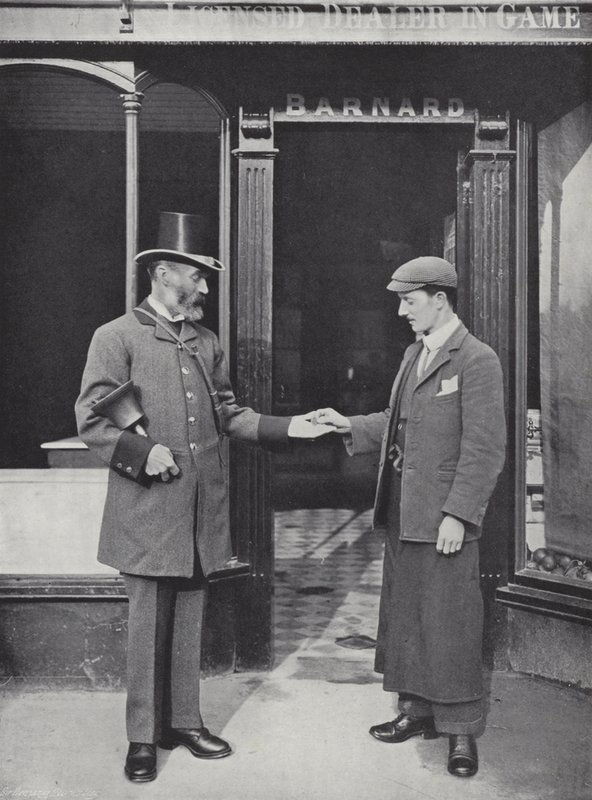 Hocktide a Hungerford, Banditore che Raccoglie Monete da J. Benjamin Stone