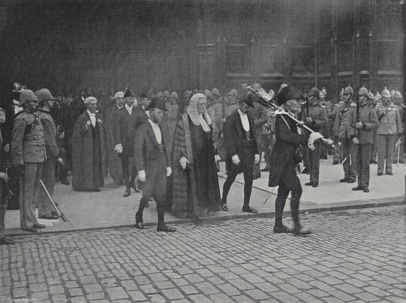 I parlamentari che procedono al servizio del Giubileo da J. Benjamin Stone