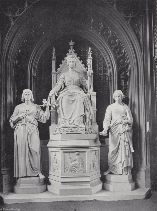 Statua della Regina Vittoria da J. Benjamin Stone