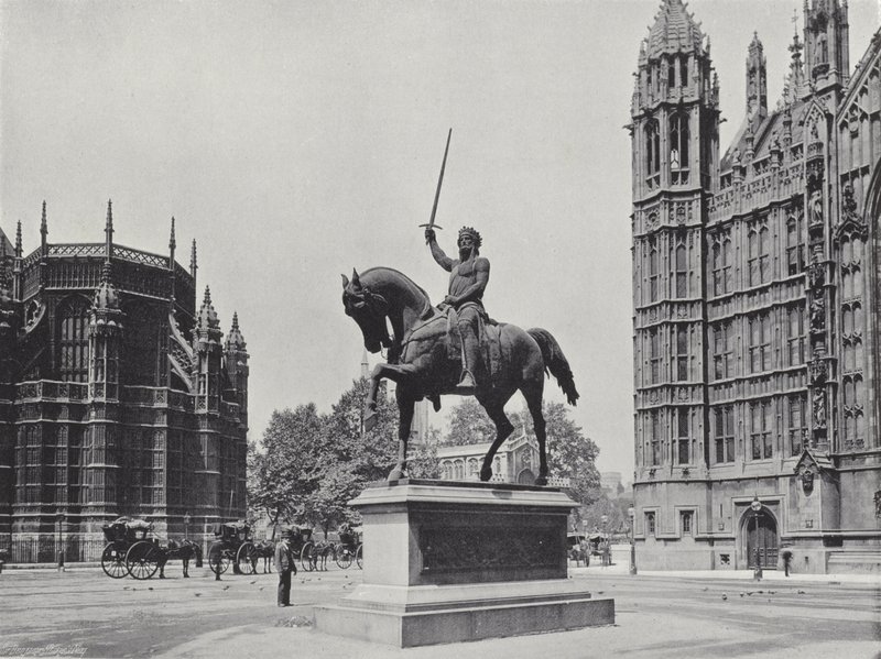 Statua di Riccardo I da J. Benjamin Stone