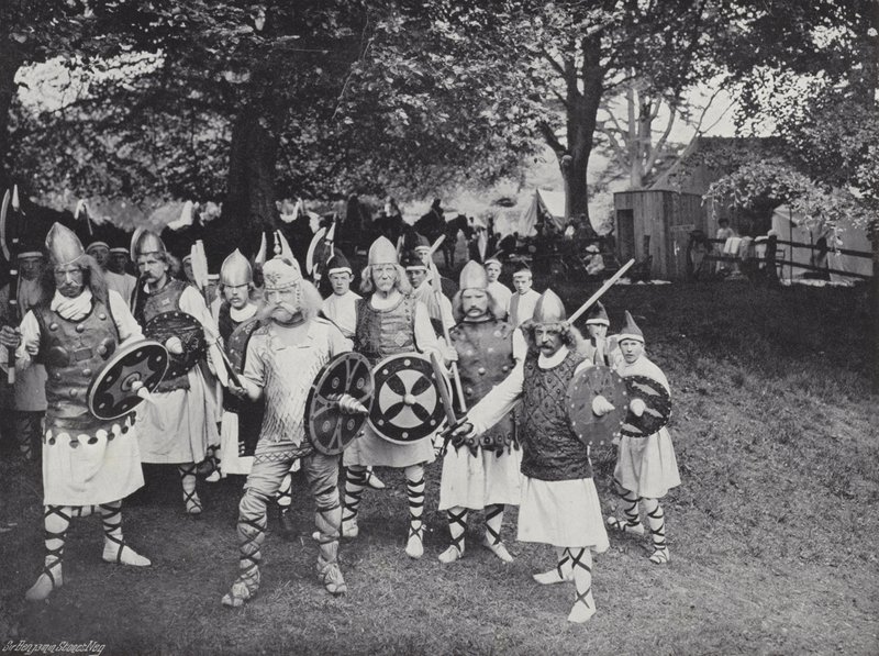 Il corteo di Sherborne, attacco dei Danesi da J. Benjamin Stone
