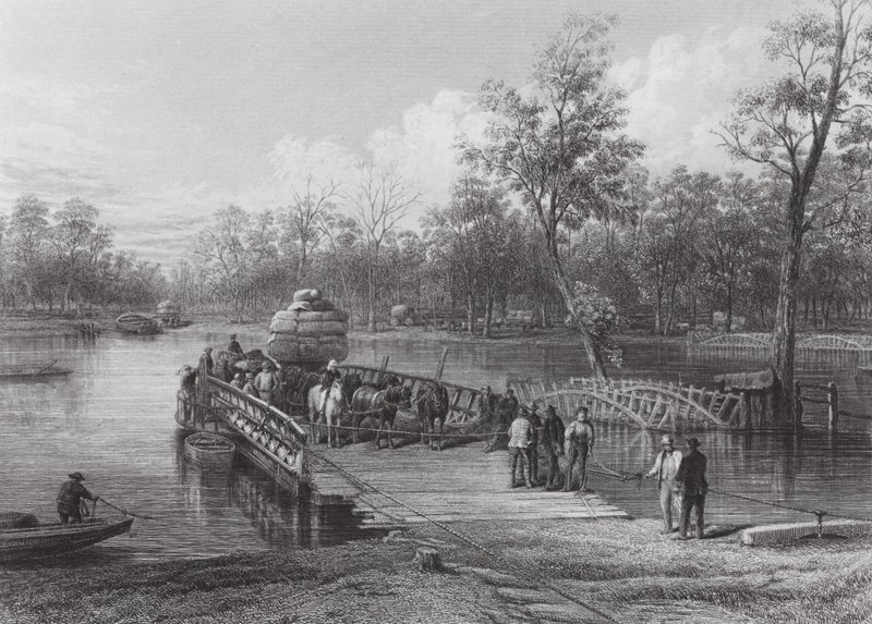 Australia: Il traghetto, Echuca da J. C. Armytage