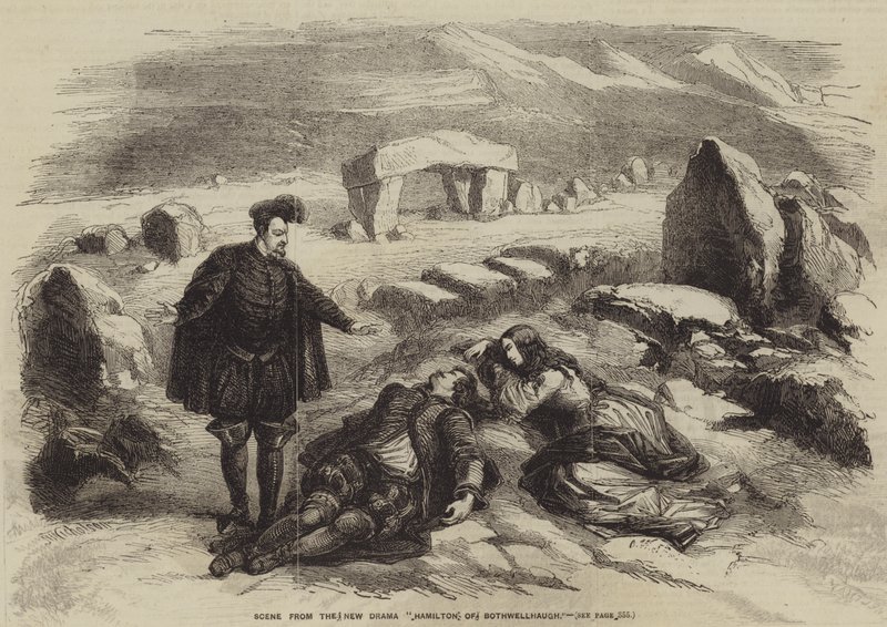 Scena dal nuovo dramma, Hamilton di Bothwellhaugh da J. H. Nicholson