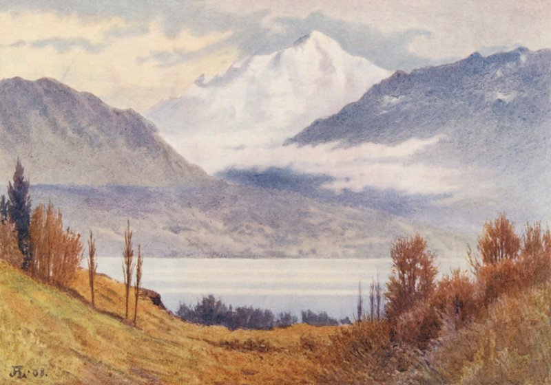 Monte Bianco da sopra Morges da J. Hardwicke Lewis