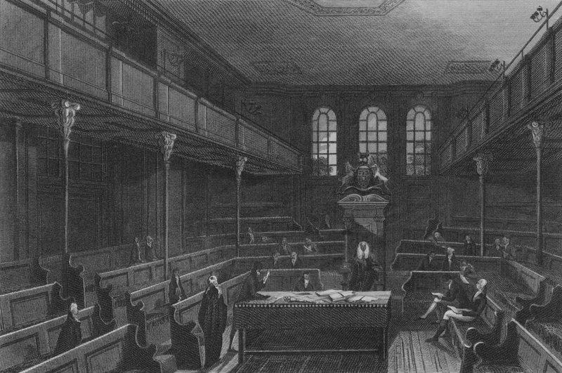 Interno della Camera dei Comuni (incisione) da John Preston Neale