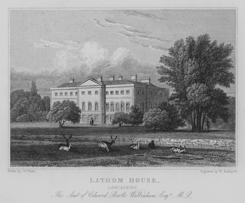 Lathom House, Lancashire, residenza di Edward Boolte Wilbraham, Esquire, MP da John Preston Neale