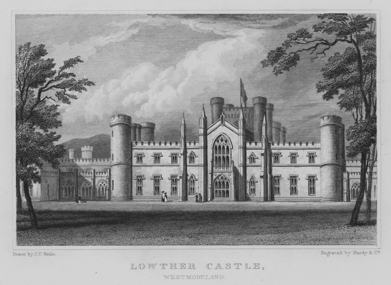 Castello di Lowther, Westmoreland da John Preston Neale