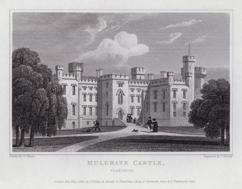 Castello di Mulgrave, Yorkshire da John Preston Neale