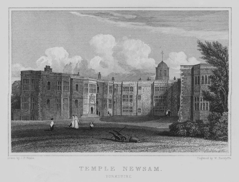 Temple Newsam, Yorkshire da John Preston Neale