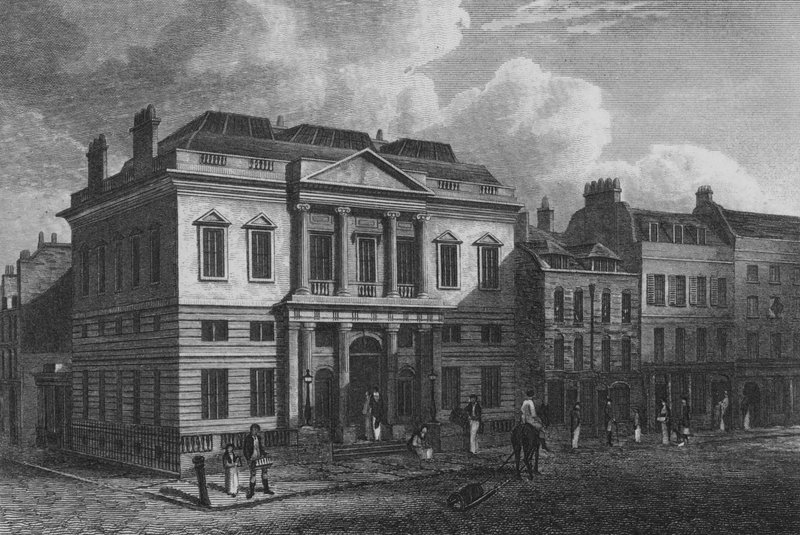 Il Mercato delle Aste, Londra da John Preston Neale