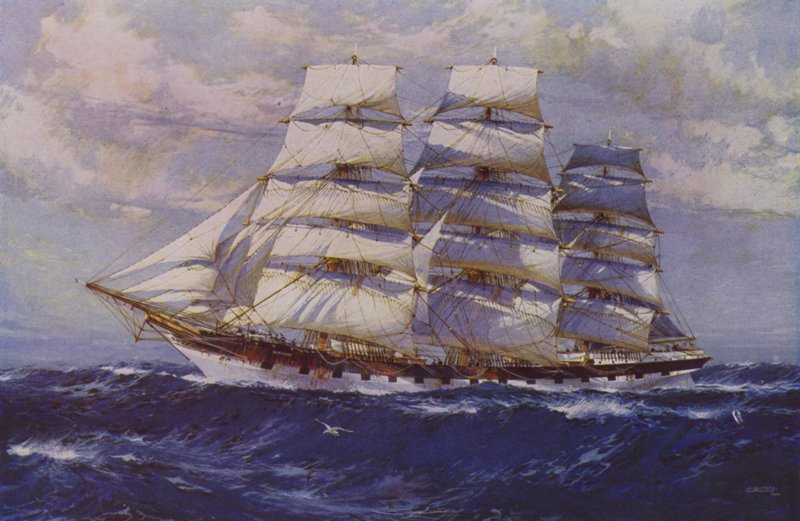 Nave a vela Taranaki da Jack (after) Spurling