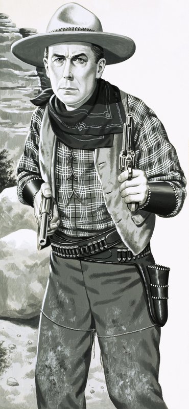 William S. Hart. Attore cowboy del cinema muto da Jack Keay