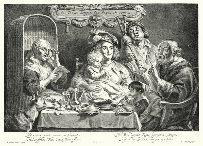 Il concerto di famiglia da Jacob the Elder (after) Jordaens