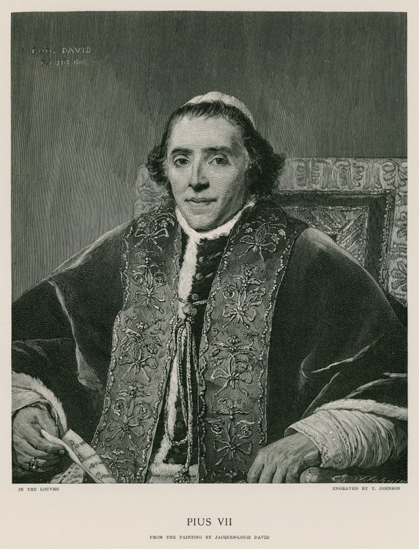 Papa Pio VII da Jacques Louis David