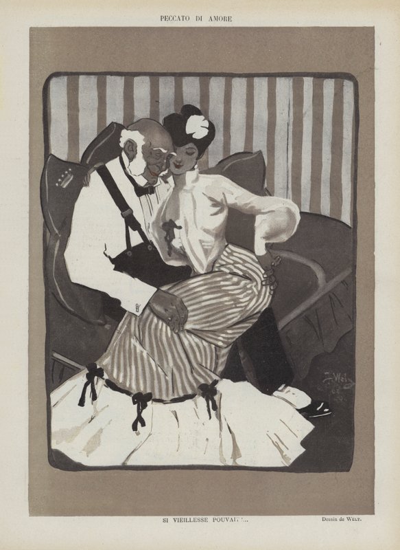 Illustrazione per Le Rire da Jacques Wely