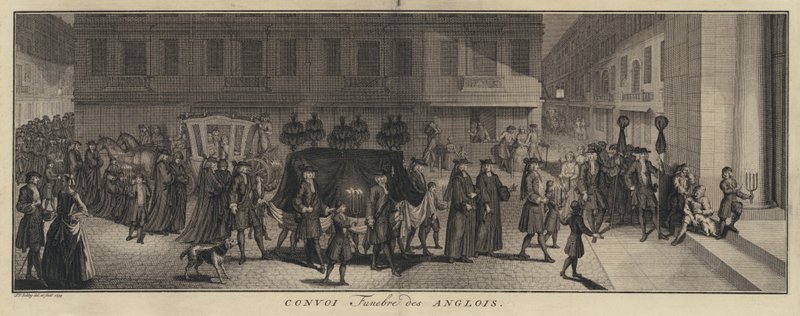 Processione funebre inglese da Jakob van der Schley