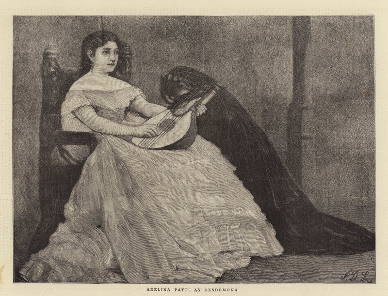 Adelina Patti come Desdemona da James Dromgole Linton