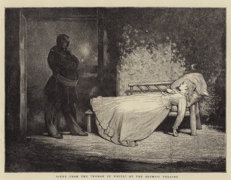 Scena da La donna in bianco, al Teatro Olimpico da James Dromgole Linton