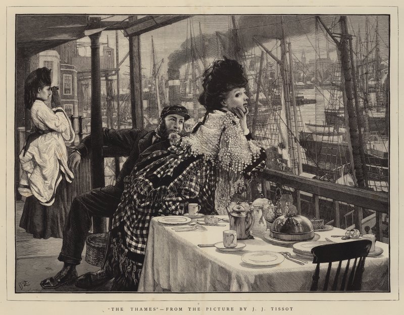 Il Tamigi da James Jacques Joseph Tissot
