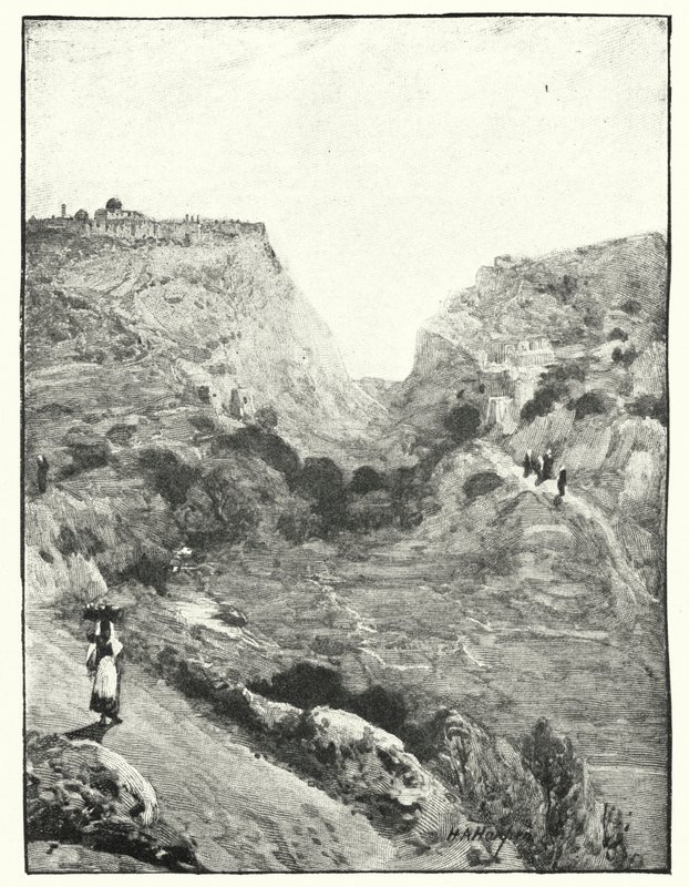 La Valle del Re, Gerusalemme (litografia) da James (after) Clark