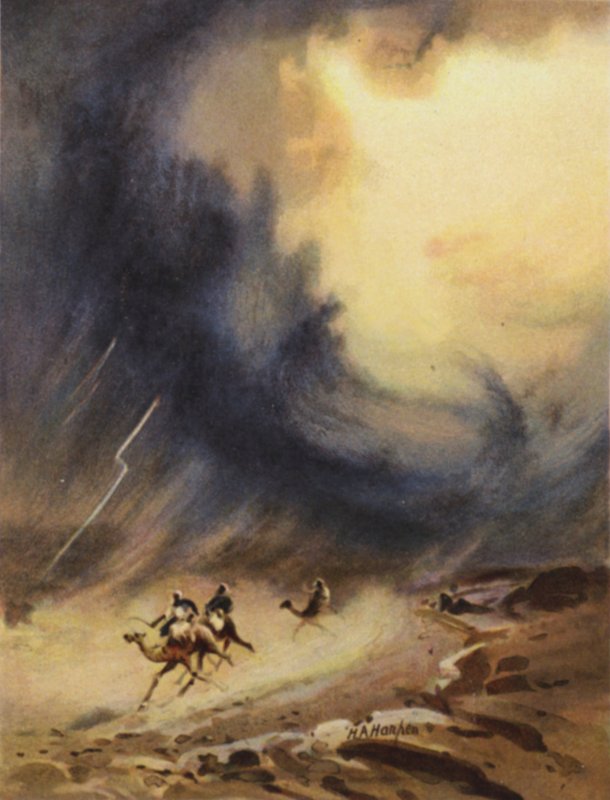 Temporale e grandine, Sinai da James (after) Clark
