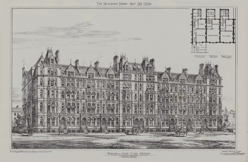 Cadogan Terrace, Cadogan e Hans Place Estate, Chelsea, 1879 da James Akerman