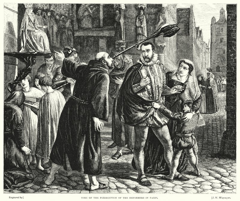 Tempo della persecuzione dei riformatori a Parigi da James Clarke Hook