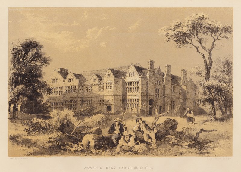 Sawston Hall, Cambridgeshire da James Dafforne