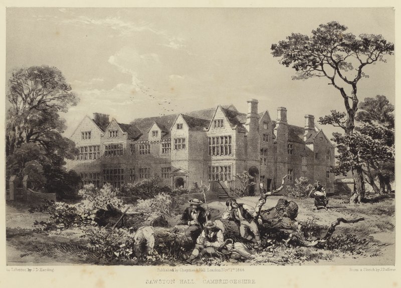 Sawston Hall, Cambridgeshire da James Dafforne